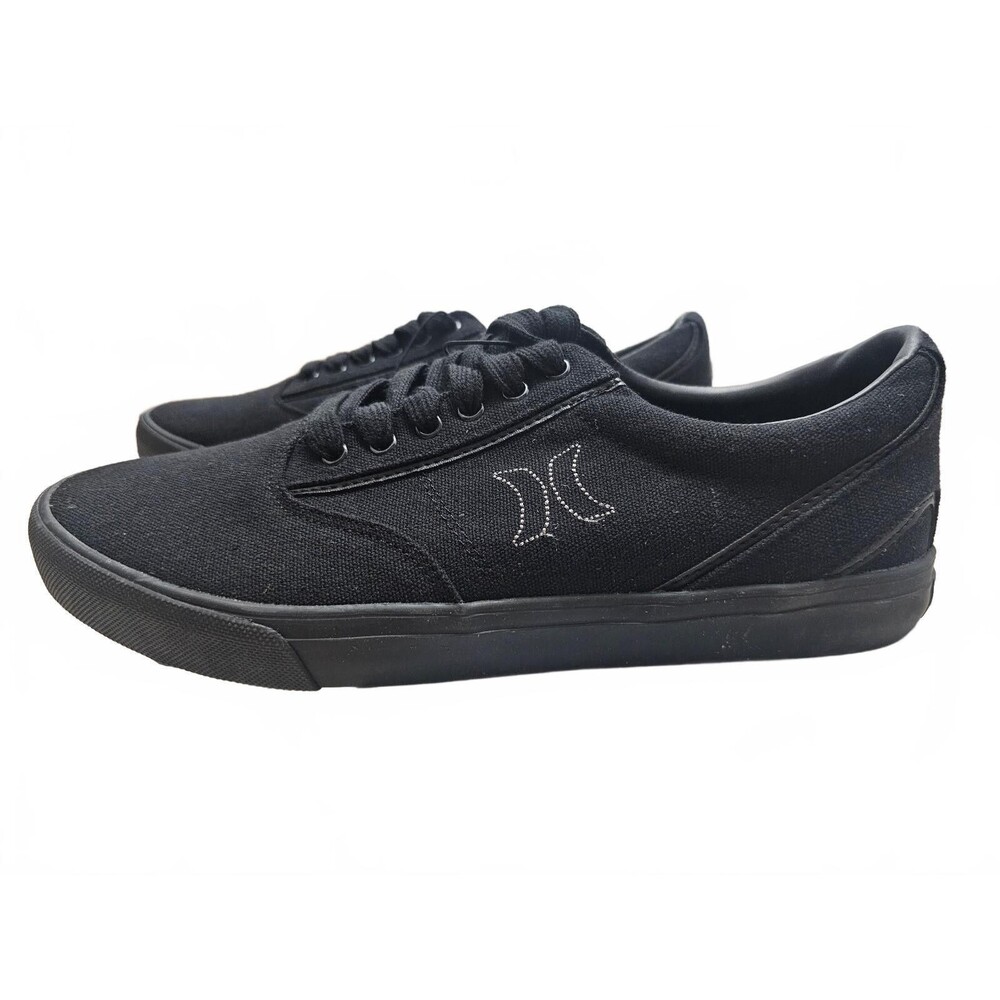 Hurley Men's Black Canvas Arlo Lace Casual Sneakers 11